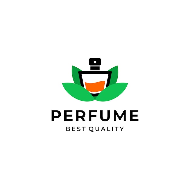 Vector natuurlijk vers parfum logo-ontwerp