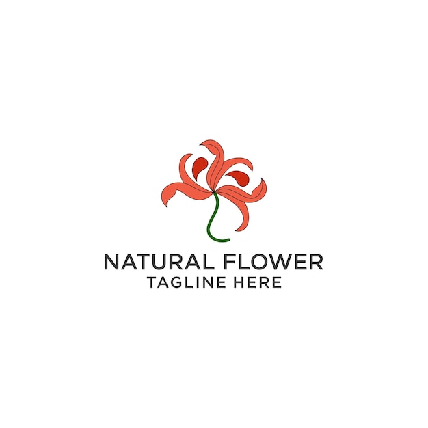 Natuurlijke bloem logo pictogram ontwerp vector