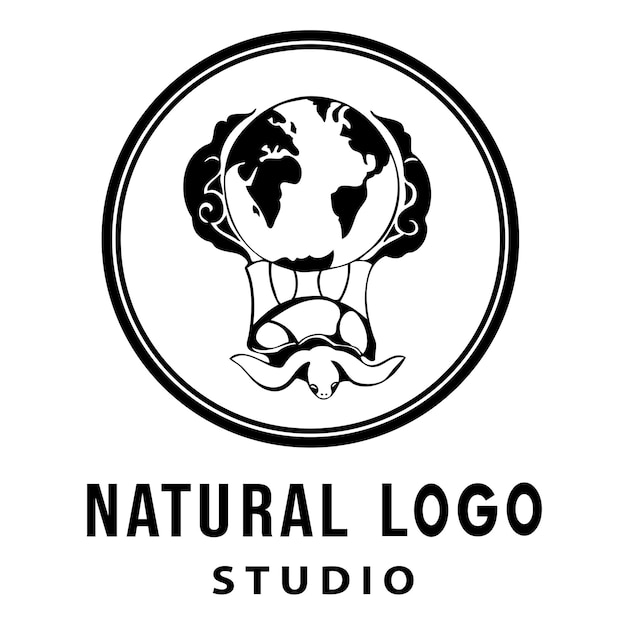 Natuurlijke logostudio-ontwerpen