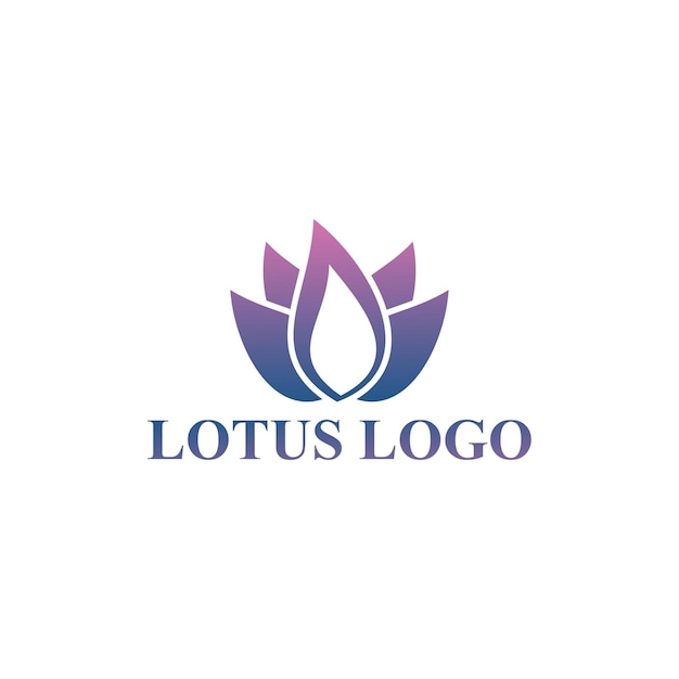 Natuurlogo's van schoonheid lotus en spa bloemsymbool