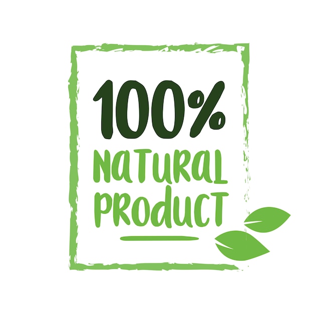 Natuurproduct belettering