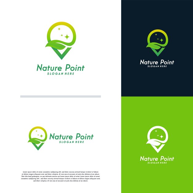 Natuurpunt logo ontwerpt concept vector, Green Place logo symbool