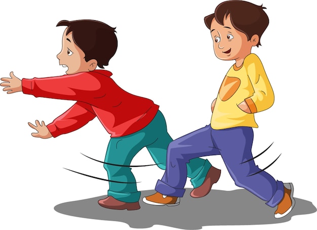 Cartoon Drawing Of Angry Kids Fighting 27708784 Vector Art at Vecteezy