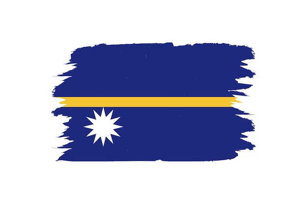 Vector nauru flag in vector design