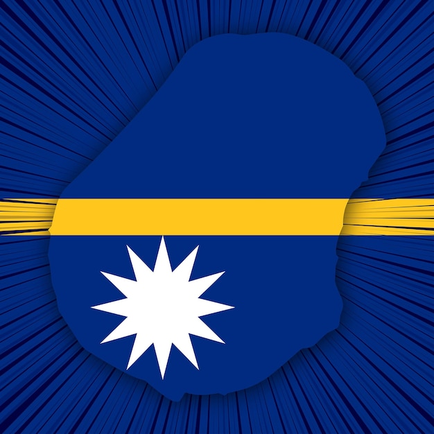 Nauru independence day map design