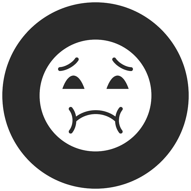 Иллюстрация иконки Emoji с векторной иконой Nauseated Face