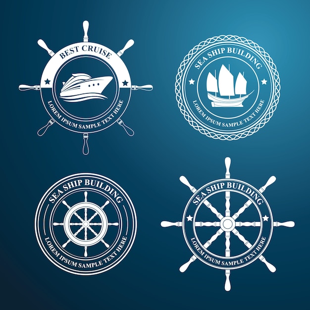 Vector nautical label