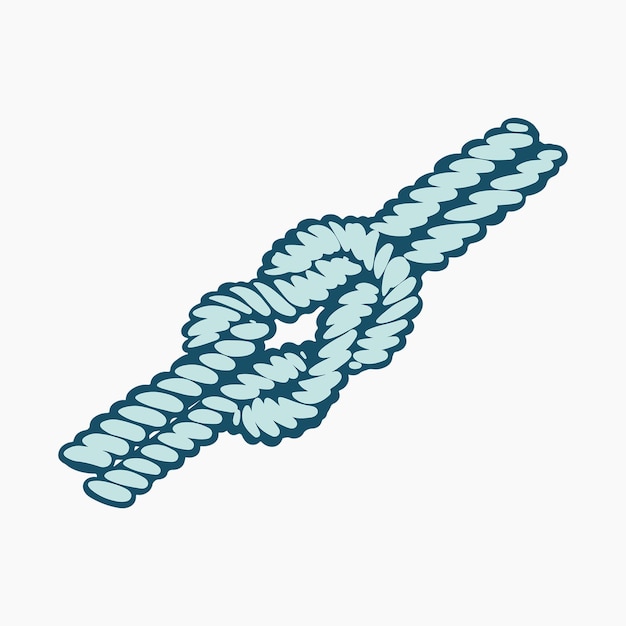 Vector nautical rope knot illustration