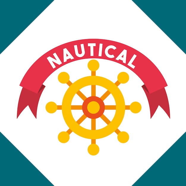 Vector nautisch maritiem ontwerp