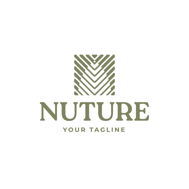 Nauture Logo Icon design Vector Template