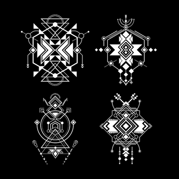 Vector navajo sacred geometry