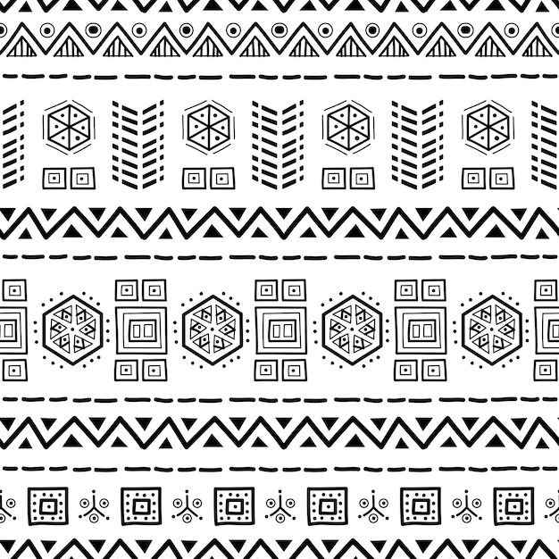 Navajo seamless pattern ikat sfondo con texture design tradizionale