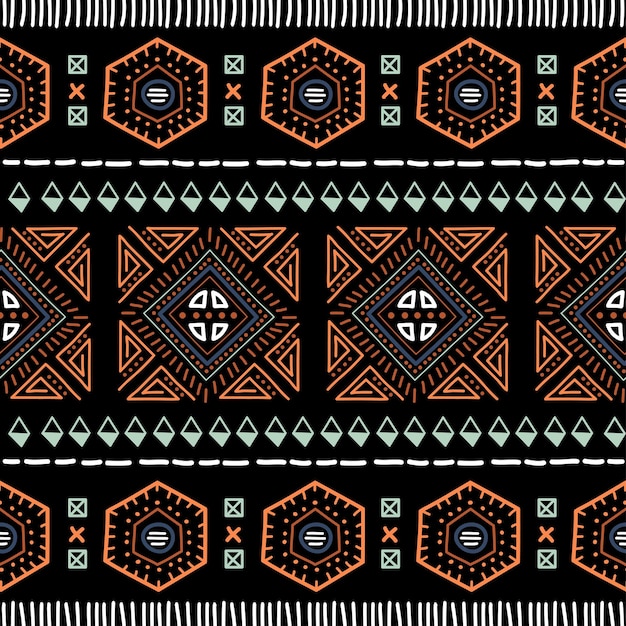 Navajo seamless pattern ikat background with traditional design texture