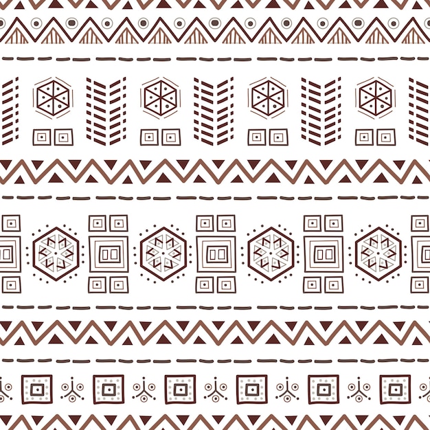 Navajo seamless pattern ikat sfondo con texture design tradizionale