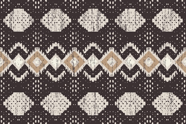 Vector navajo tribal vector seamless pattern native american ornament ethnic south western decor style