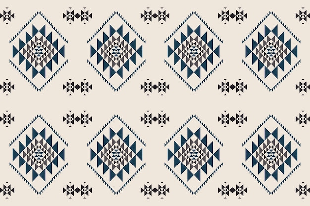 Navajo tribal vector seamless pattern Native American ornament Ethnic South Western decor style