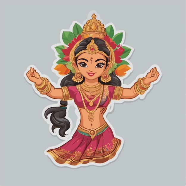 Vector navratri cartoon vector