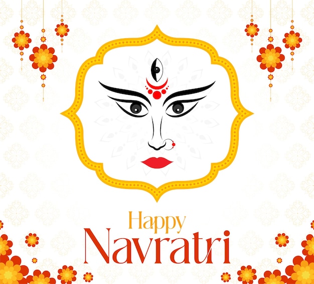 Navratri festival en decoratieve achtergrond