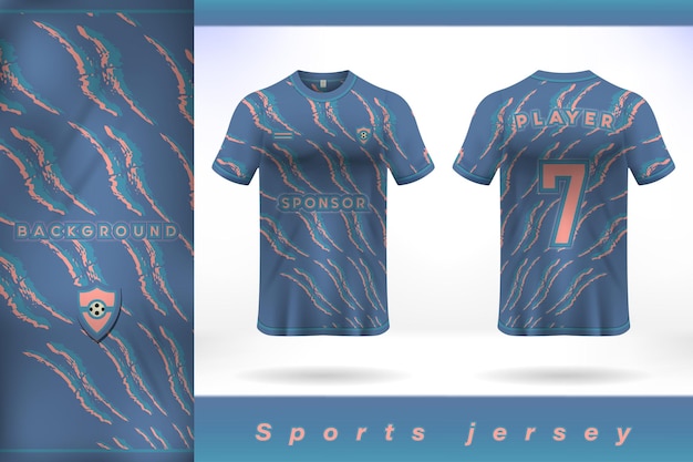 Navy blue sports jersey template design number 03