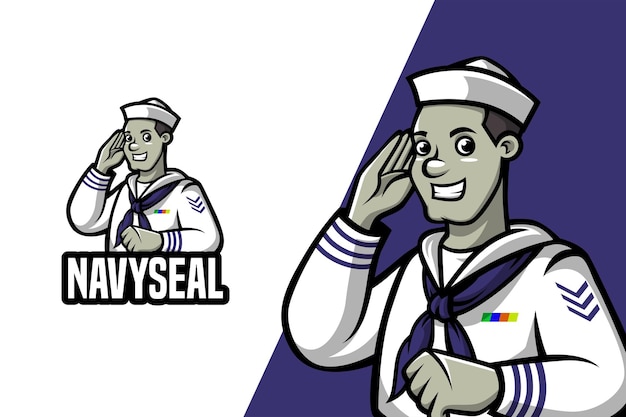 Vector navy seal - mascot logo template