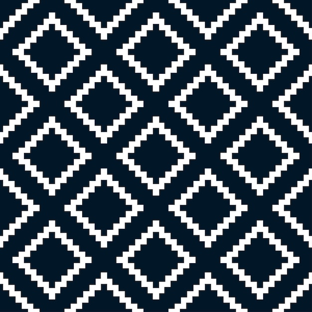 Navy and white kilim seamless pattern