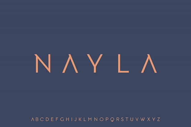 Nayla, elegant modern luxury font