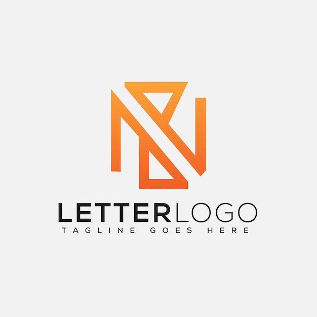 NB Logo Design Template Vector Graphic Branding Element