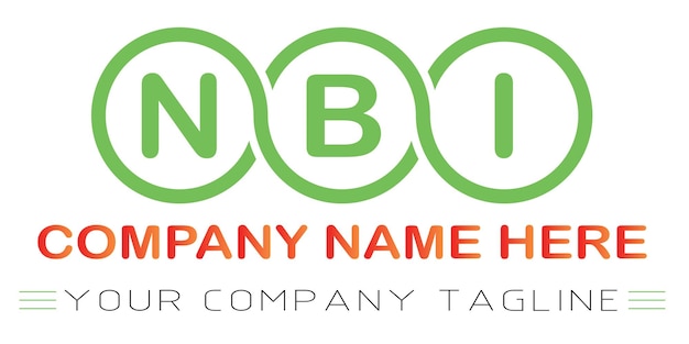 Vector nbi brief logo ontwerp