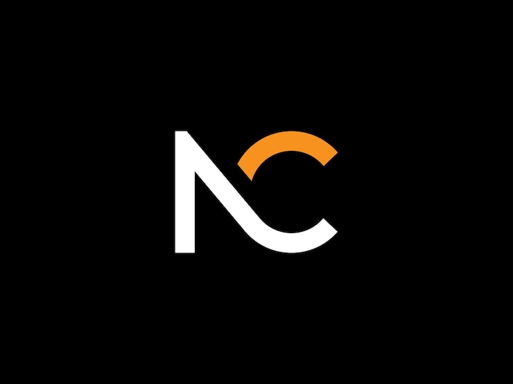 Vector nc 로고 디자인