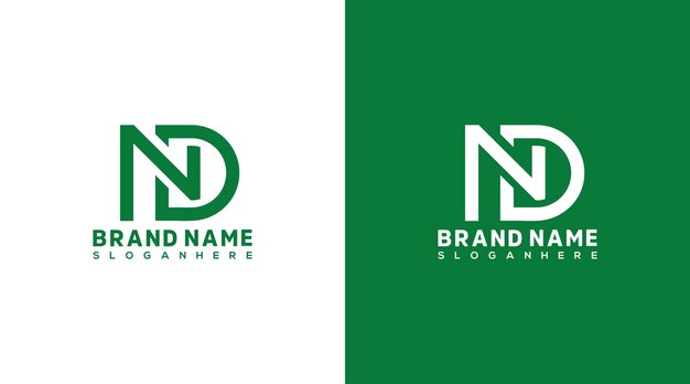 Вектор Нд логотип буквы дизайн нд икона идентификация бренда дизайн монограмма логотип dn