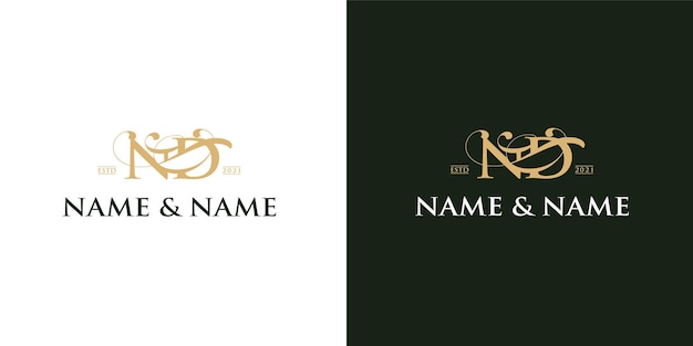 Nd-logo luxe ontwerp