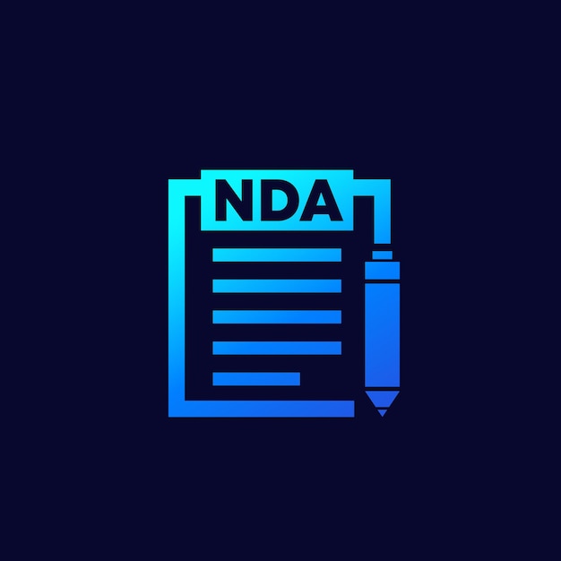 Nda-documentpictogram, geheimhoudingsverklaring