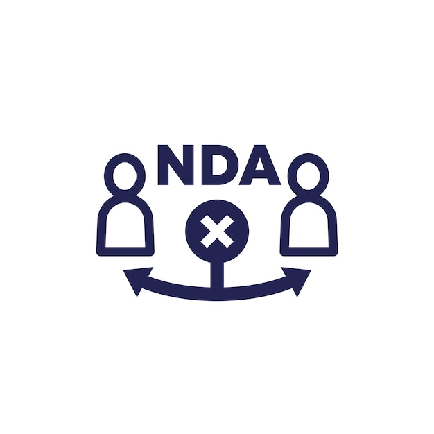 NDA icon with people Non Disclosure Agreement