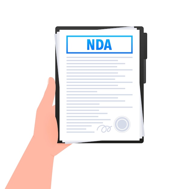 Nda соглашение о неразглашении документ в руках контракт соглашение о конфиденциальности
