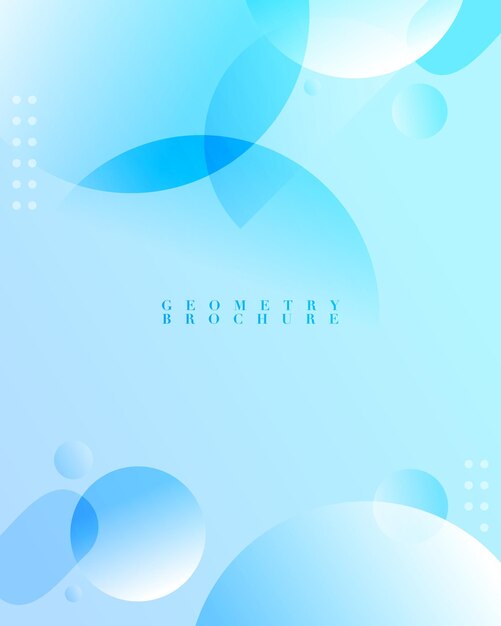 Vector neat geometric brochure background