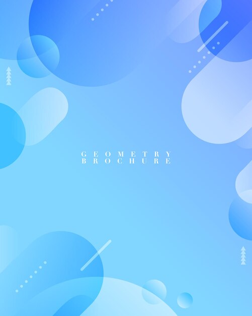 Vector neat geometric brochure background