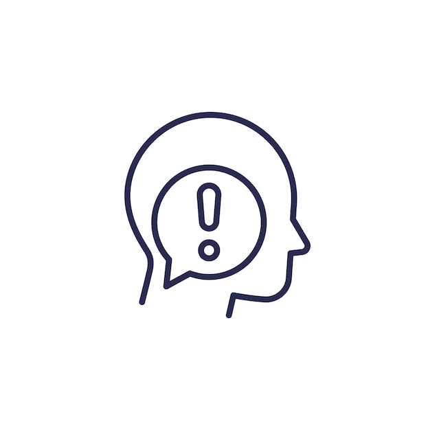 Neck pain line icon vector