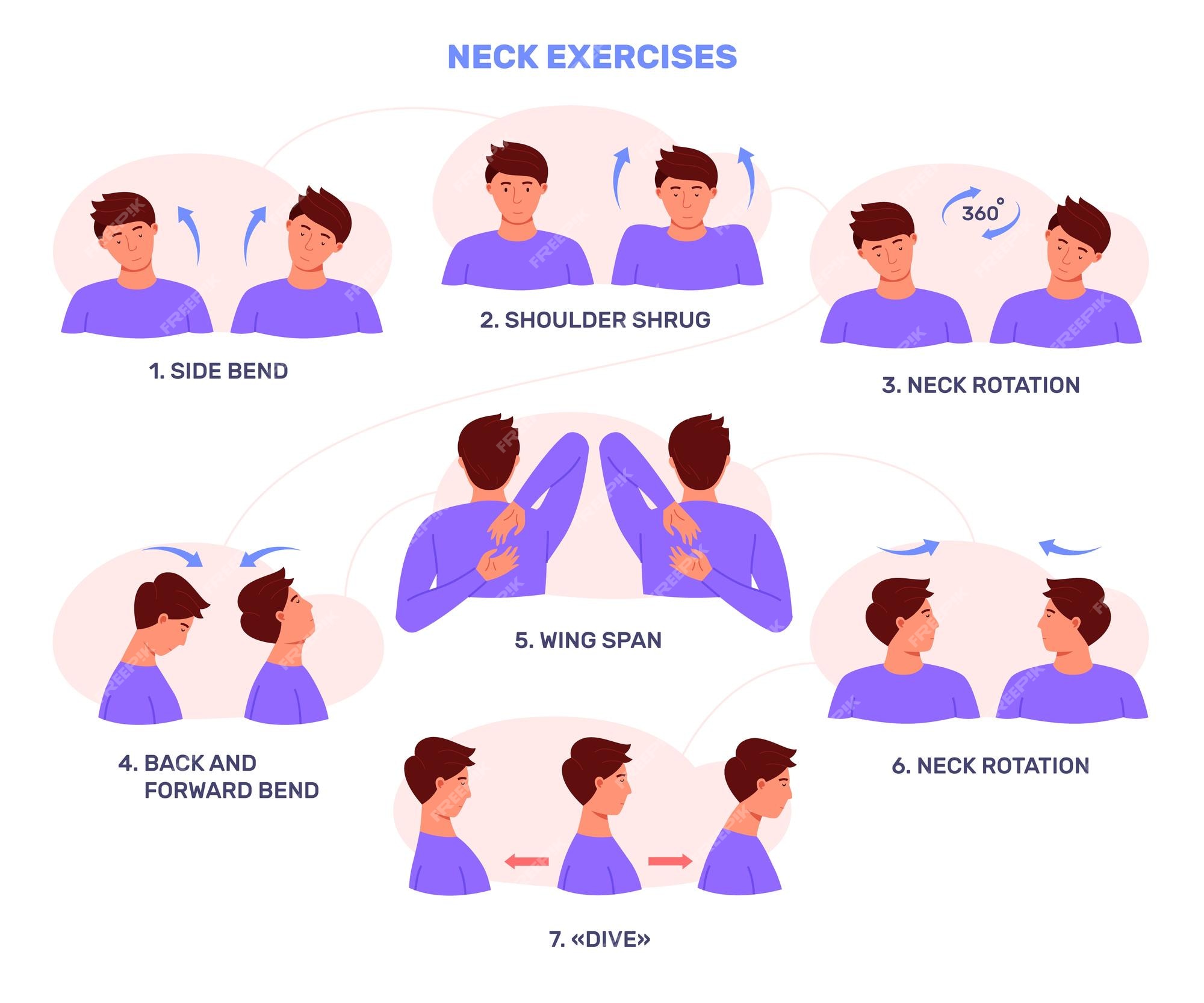 6 Stretches for Back Pain Relief Infographic