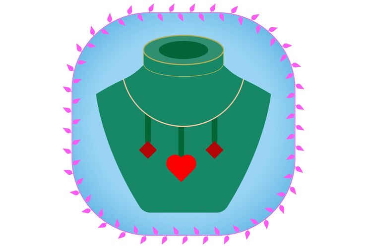 वेक्टर necklace concept illustration stylish and beutiful