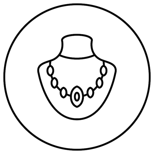 Necklace icon vector image Can be used for Fashion