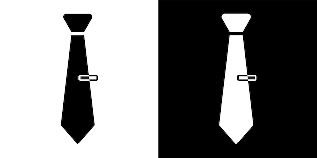 Necktie simple icon for logo Tie vector illustration in business style