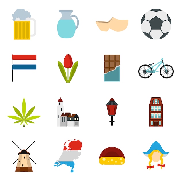 Nederland pictogrammen instellen