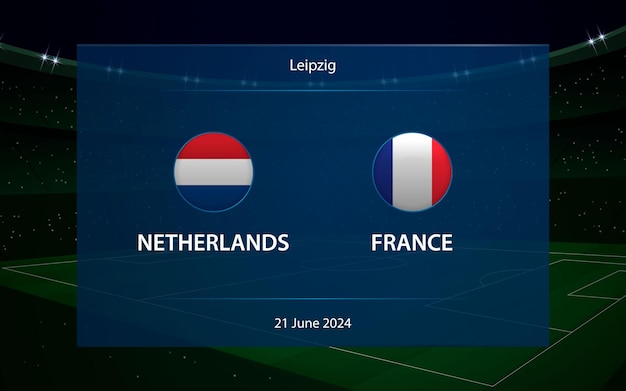 Nederland versus Frankrijk Europa voetbaltoernooi 2024