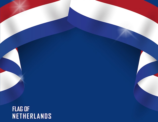 Nederland vlag lint vorm