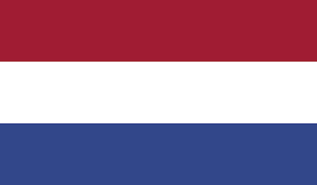 Vector nederlandse nationale vlag