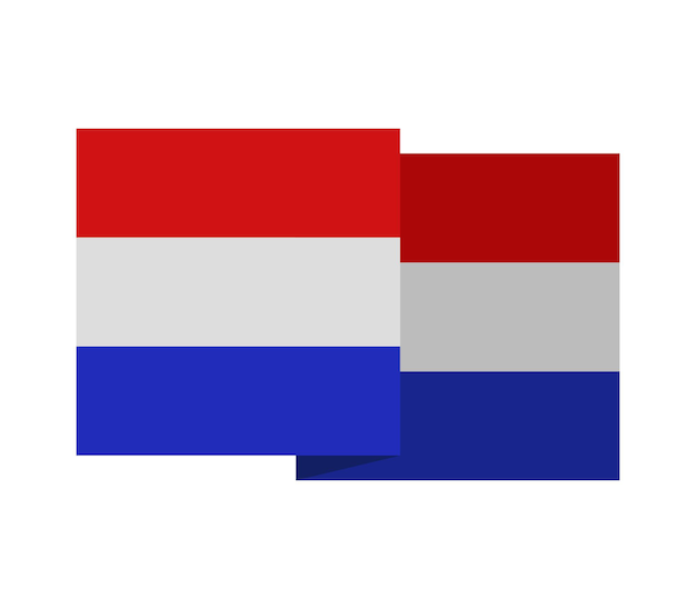 Vector nederlandse vlag