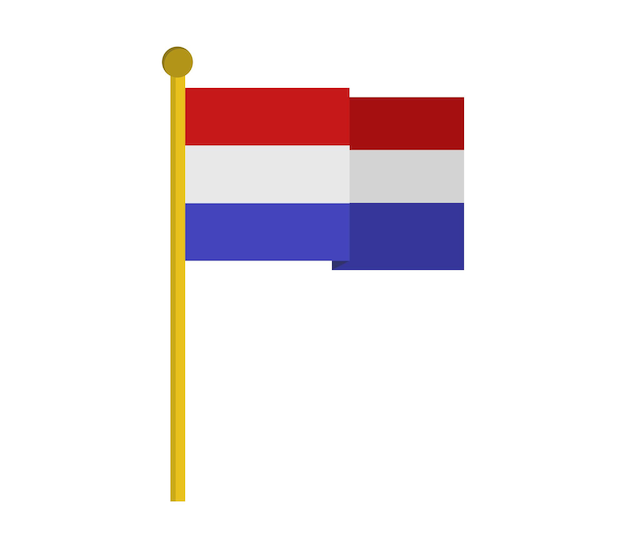 Vector nederlandse vlag