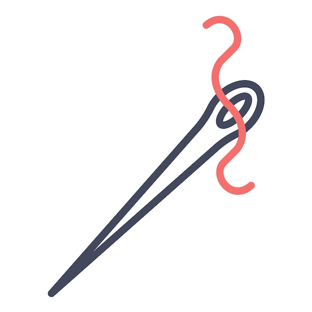 Needle vector illustration style