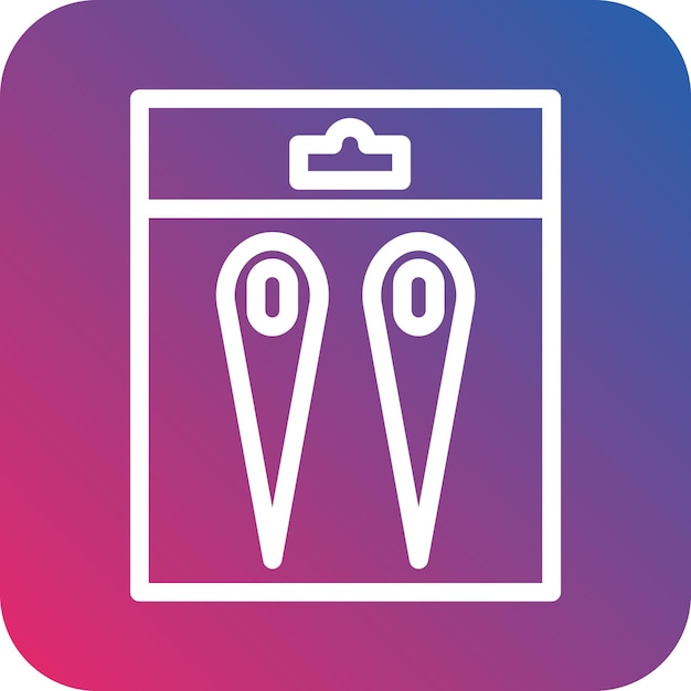 Vector needles packet icon style