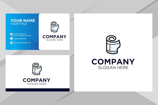 Negative film logo for company with business card template